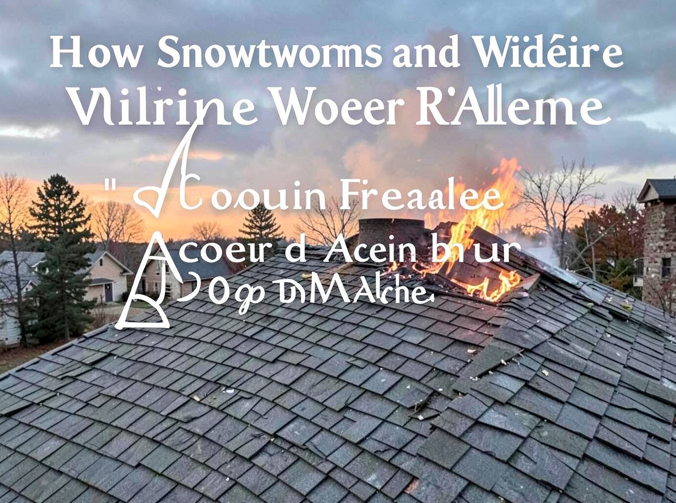 How Snowstorms and Wildfires Damage Roofs in Coeur d'Alene